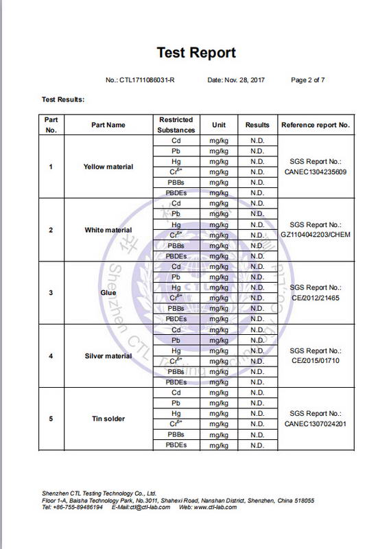 陶瓷天線ROHS?Test?Report